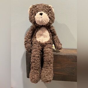 Bunnies By The Bay Cubby The Bear Brown Stuffed Plush BeanBag Toy 12"